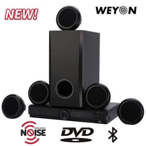 WEYON 358 5.1 Ch Bluetooth Speaker Home Theater - Black